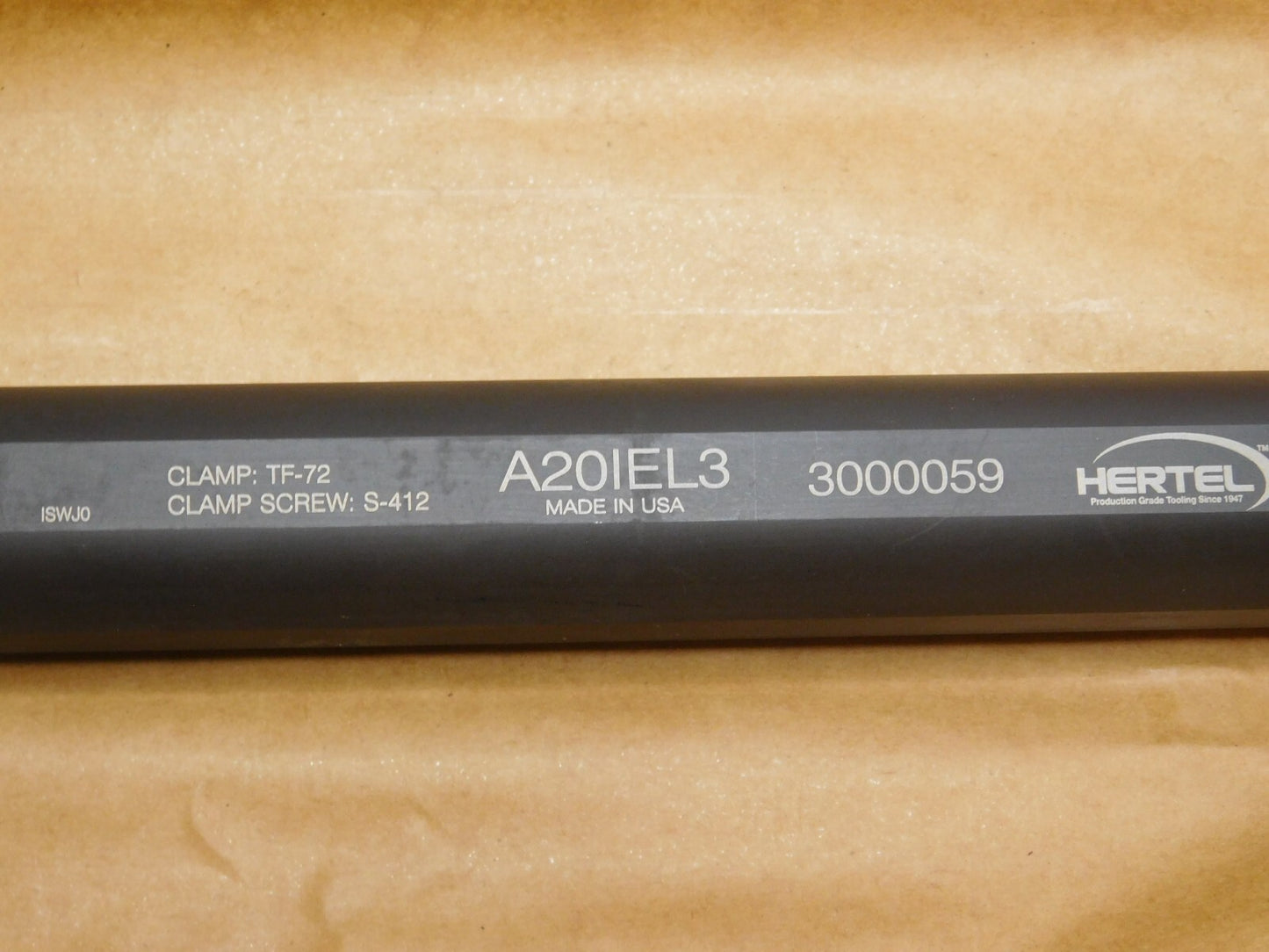 Hertel Indexable Grooving Toolholder LH 1-1/4" SD A20IEL3 3000059