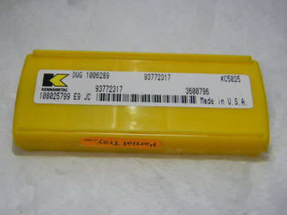 Kennametal Carbide Inserts DWG1006289 Grade KC5025 Qty. 3 93772317