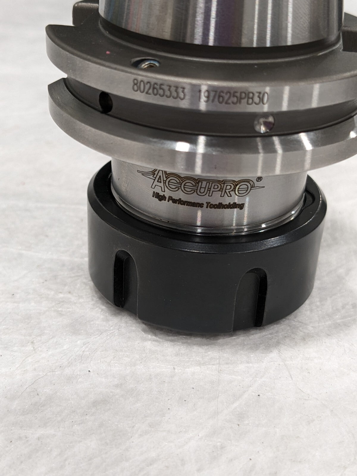 ACCUPRO Collet Chuck 0.078 to 0.787" Capacity, ER Collet, Taper Shank 80265333
