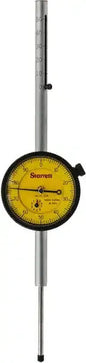 STARRETT 50mm Range, 0-100 Dial Reading, 0.01mm Graduation Dial Drop Indicator