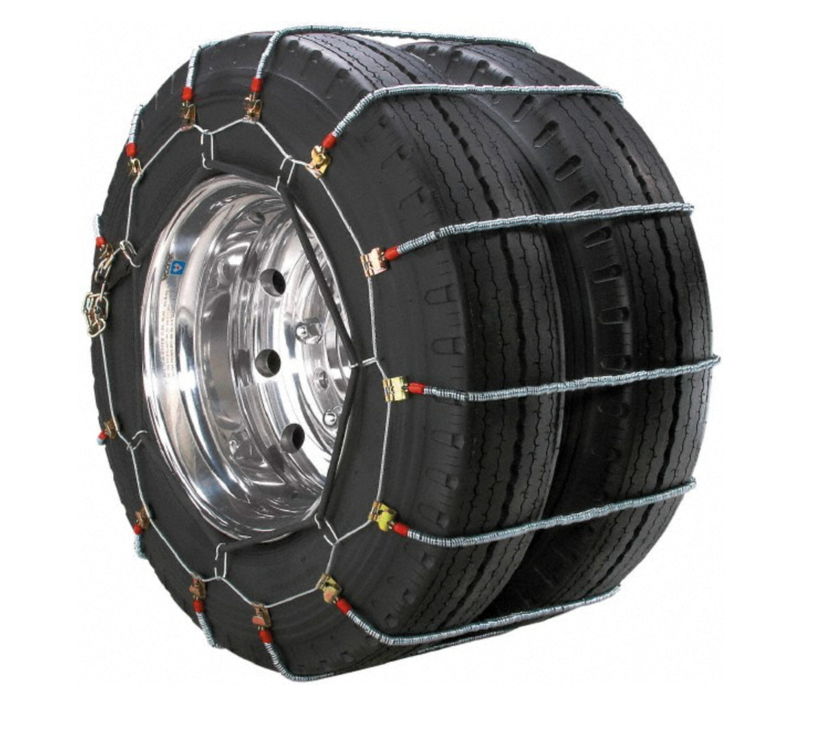 Set of 2 Peerless Chain Dual Axle Tire Chains for 8.25" x 20" / 9" x 22.5" Tires