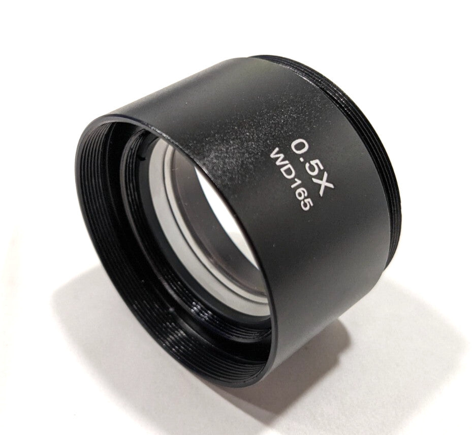 AmScope 0.5X Barlow Lens For SM Series Stereo Microscopes 48mm SM05-V203