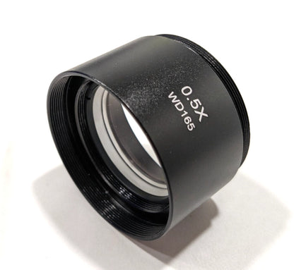 AmScope 0.5X Barlow Lens For SM Series Stereo Microscopes 48mm SM05-V203