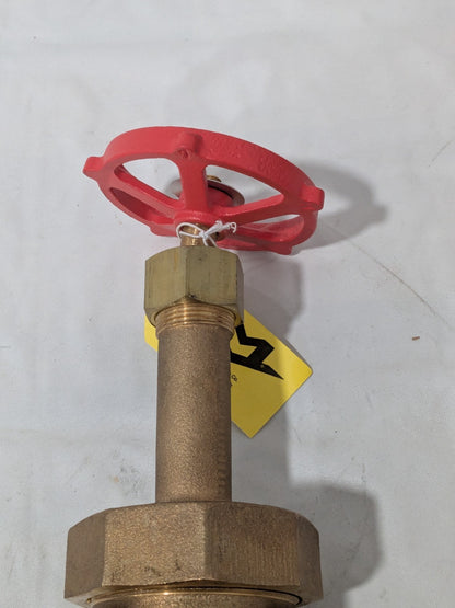 Milwaukee Gate Valve: Gate, 1-1/2" Pipe, Threaded (NPT), Bronze 1151-112