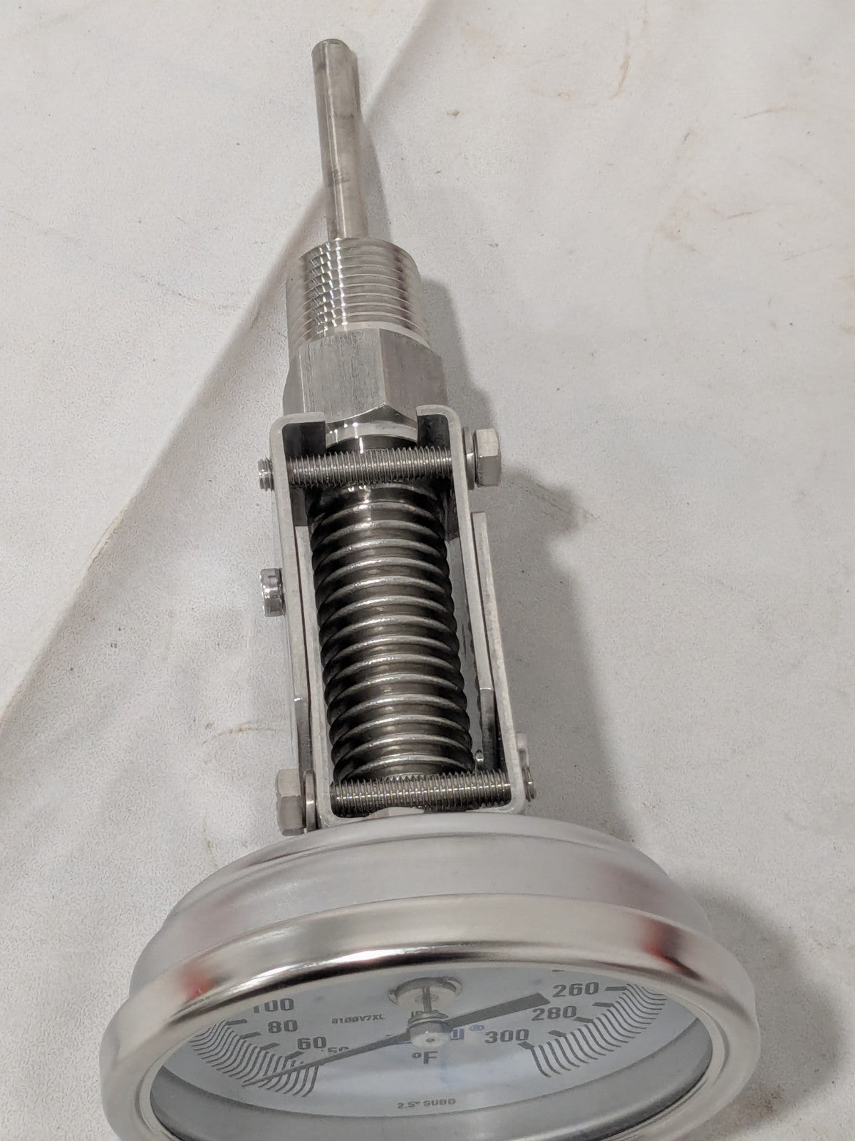 Wika Bimetal Dial Thermometer: 50 to 300 ° F, 2-1/2" Stem Length 52888398