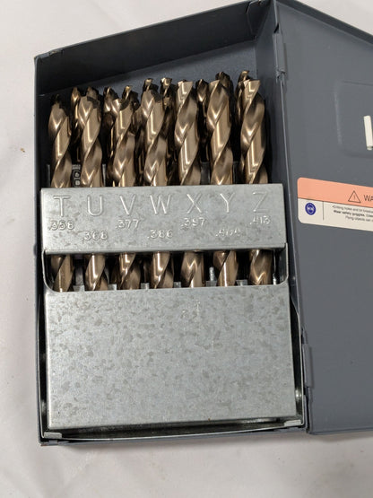 Interstate Jobber Length Drill Bit Set: 26 Pc, 0.234" to 0.413" 78169828