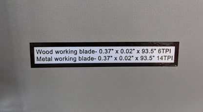 JET J8201-K Vertical Bandsaw  13-1/2" Depth  115V 1HP   *SCRATCH &amp; DENT