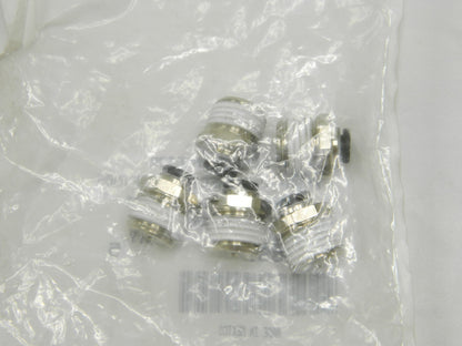 PARKER Push-To-Connect Tube to Male BSPT Tube Fitting 1/4" Thread Qty 5 KP23897