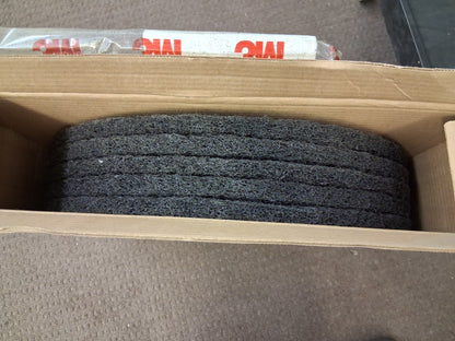 3M Black Stripper Pads QTY5 7200 510 mm x 82 mm 20 in 7000045883