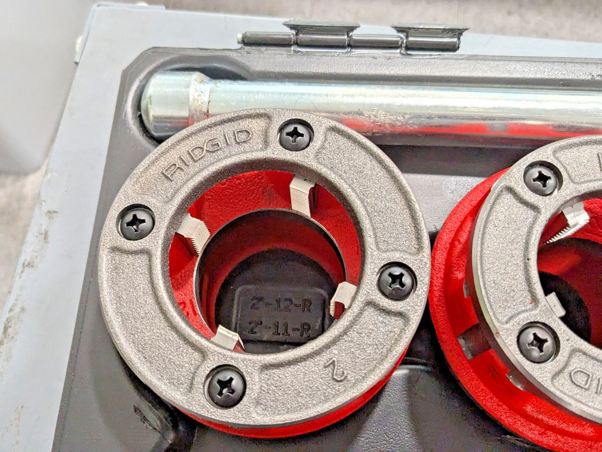 Ridgid 9-Die-Head Pipe Threader Set 1/8" to 2" w/Case 36505