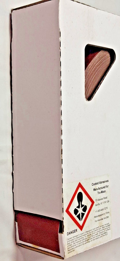 Tru-Maxx Aluminum Oxide Shop Roll 2" x 50 Yd 320 Grit Extra Fine Grade 50351