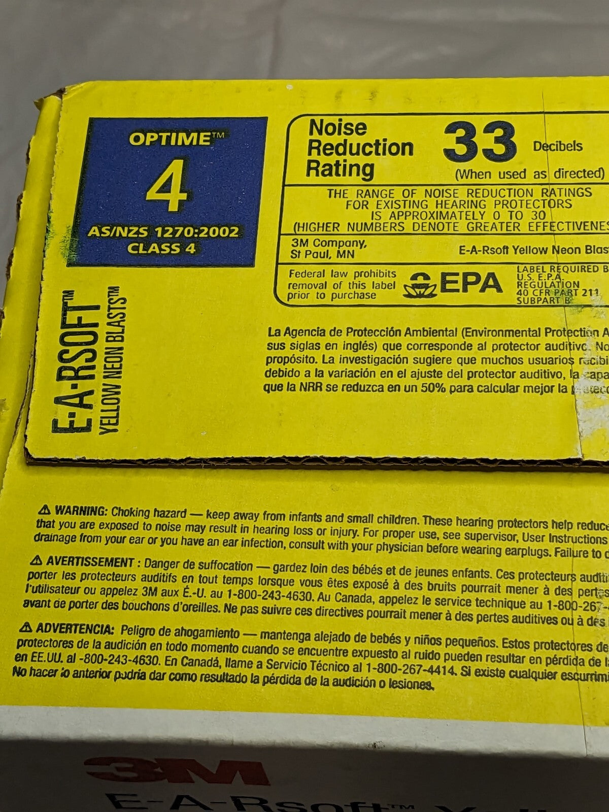 3M  Earplugs: 33 dB, Foam, Bullet, Roll Down, Uncorded Qty 200 7000002304