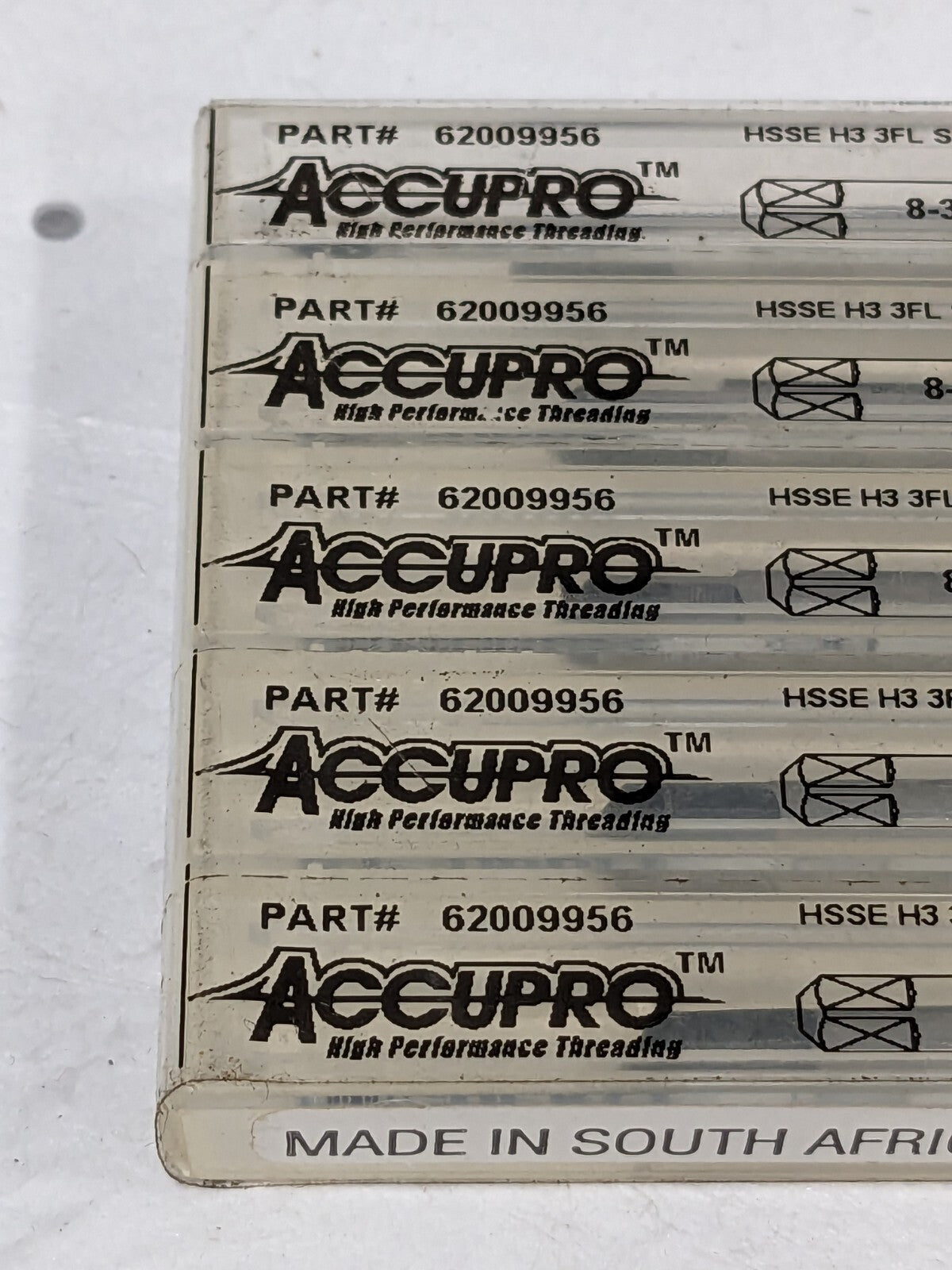 Accupro Spiral Flute Taps 8-36 HSSe H3 3FL Qty 5 62009956