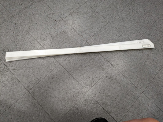 Plastic Bar Acetal, 1-3/4" W, 1/4" Thick, 48" L, Natural  Qty 5 BULK-PS-AC-180