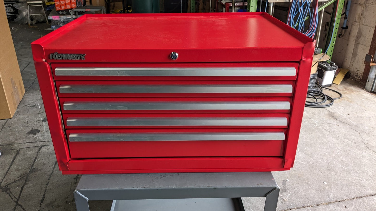 KENNEDY Tool Chest 5 Drawers 20" OAD 16-5/8" OAH 29"OAW 2805XR DAMAGED