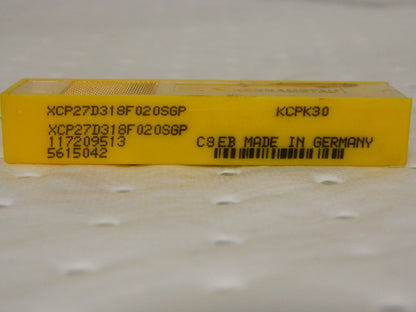 Kennametal Carbide Turning Insert XCP27D318F020SGPKCPK30 QTY 7 56150427