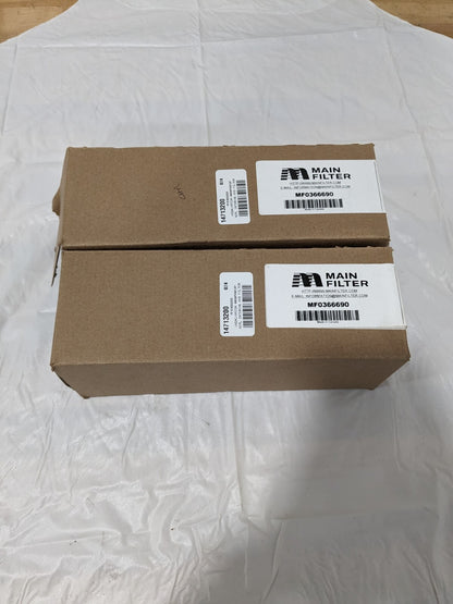 MAIN FILTER Replacement Hydraulic Filter Element: Cellulose Qty 2 MF0366690