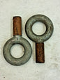 GIBRALTAR Stainless Steel Lifting Eye Nuts QTY2 2,700Lb Cap 1 PSS16250GB