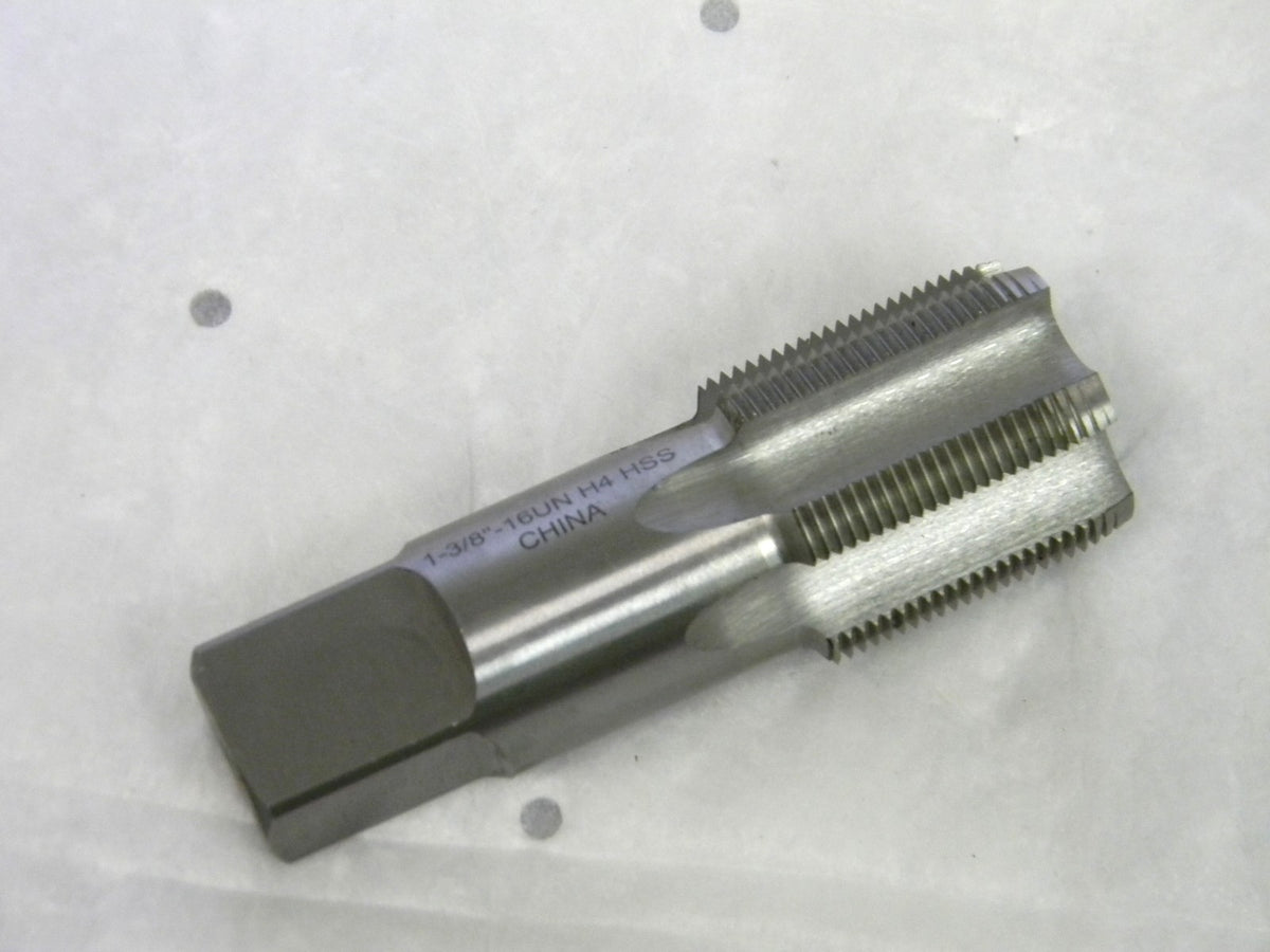 Interstate Standard Hand Tap 1-3/8-16 UNS 6Fl HSS Plug Chamfer 4 OAL 311-4730