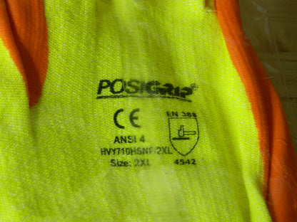 PosiGrip Cut Resistant Glove HPPE Orange Foam Nitrile Palm Qty 12 HVY710HSNF