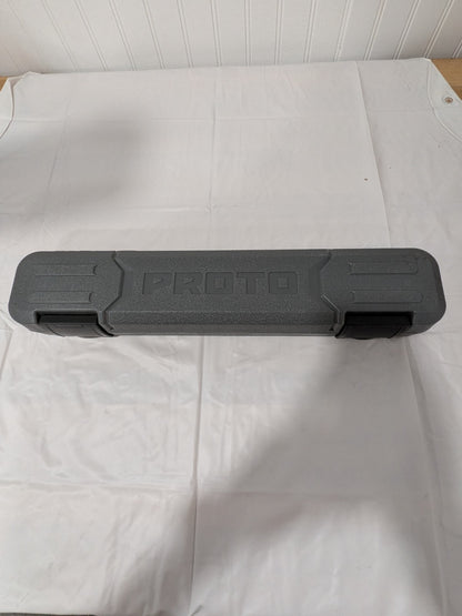 Proto Micrometer Torque Wrench: 1/2" Drive, Foot Pound J6008C