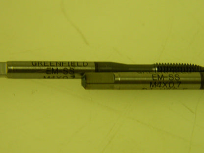 Widia Spiral Point Taps 2 Pack M4x0.70 Metric Coarse 3FL D4 TiCN Finish 4131516