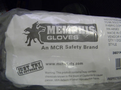 MCR Safety Leather Work Gloves Womans XL QTY 3 Pairs 3601KL