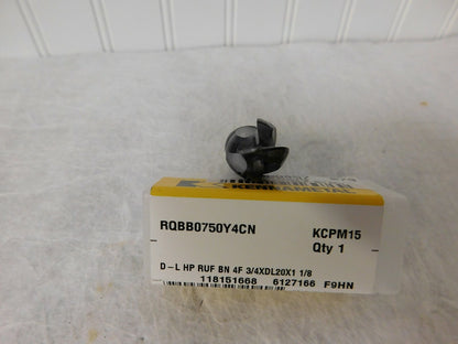 Kennametal 1-1/8" LOC  Solid Carbide Ball End Mill Head 6127166