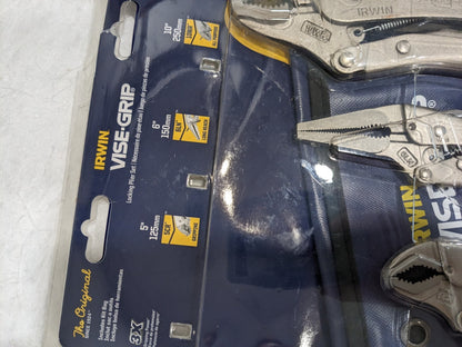 IRWIN Plier Set: 3 Piece Locking Pliers 73