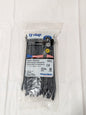 Thomas & Betts Standard Cable Tie: 7.31" Long, Black, Nylon Bag of 100 TY525MX