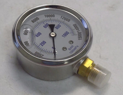 WorkSmart 2-1/2" Face Liquid Gauge #WS-MH-HPC1-039