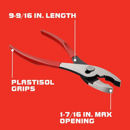 PROTO Combination Slip Joint Pliers 9-9/16" OAL, 2-3/8" Jaw Length Qty