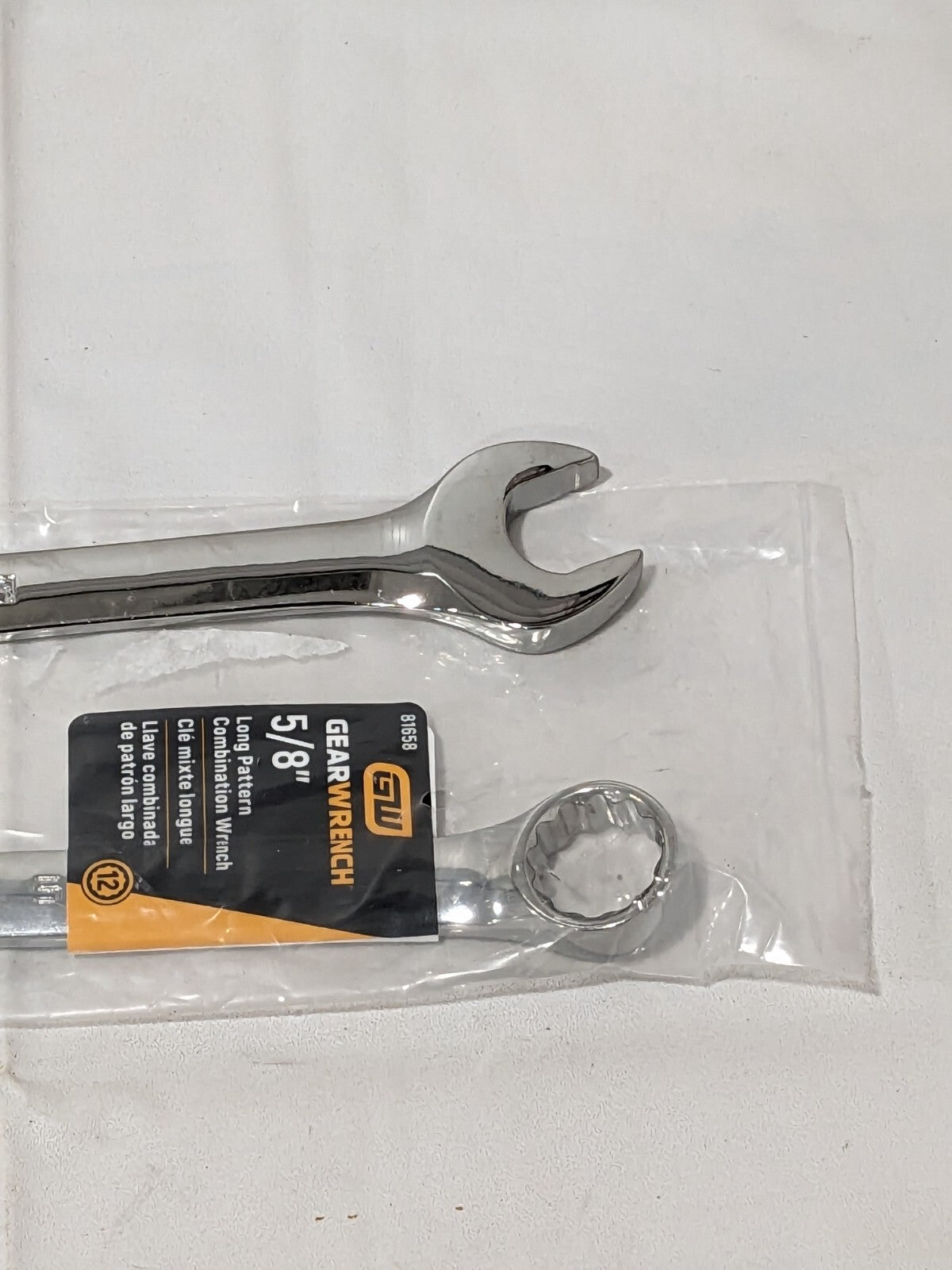 GEARWRENCH Combination Wrench: 5/8" Head Size 9-1/2" OAL Qty 2 81658