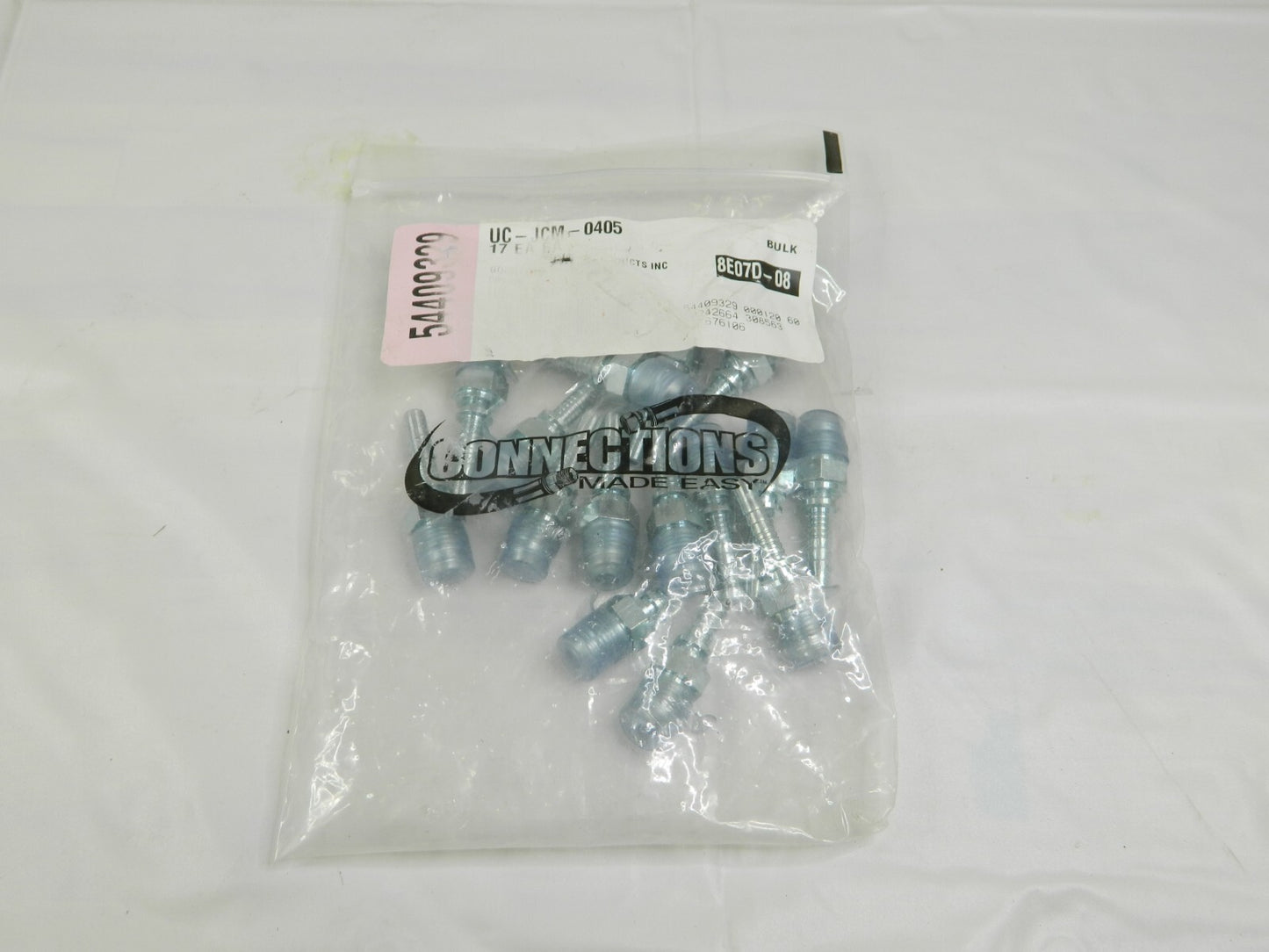 Continental ContiTech UC-JCM-0405 JIC Male Rigid Fitting Qty 17 20242664