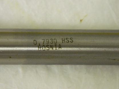 Interstate Chucking Reamer 0.7930" x 2-1/2" x 9-1/2" HSS 76500024