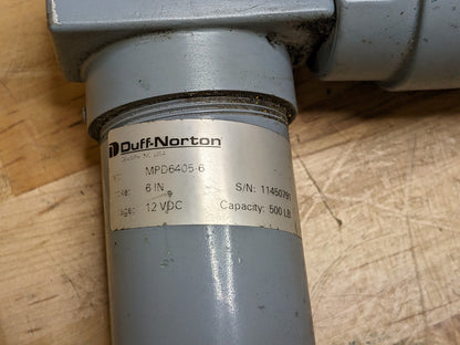 Duff Norton Electromechanical Linear Actuator 6" Stroke 12VDC Parts / Repair