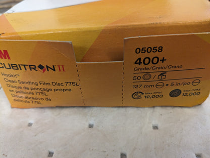 3M Hook & Loop Disc: 5" Disc Dia, 400 Grit, Non-Woven, Ceramic 7100145404