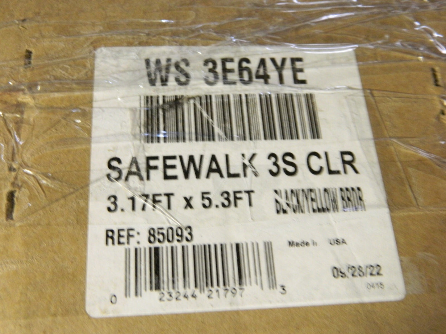Crown Matting Anti-Fatigue Matting Dry/Wet 5  x 38  7/8" Thick WS 3E64YE