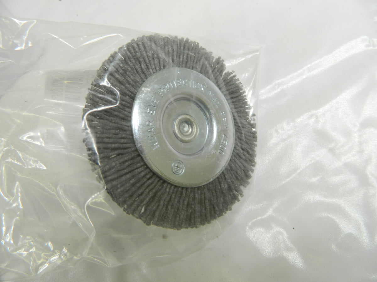 Wheel Brush: 3" Wheel Dia, Crimped Nylon, 4,500 RPM Qty 11 3807506590R