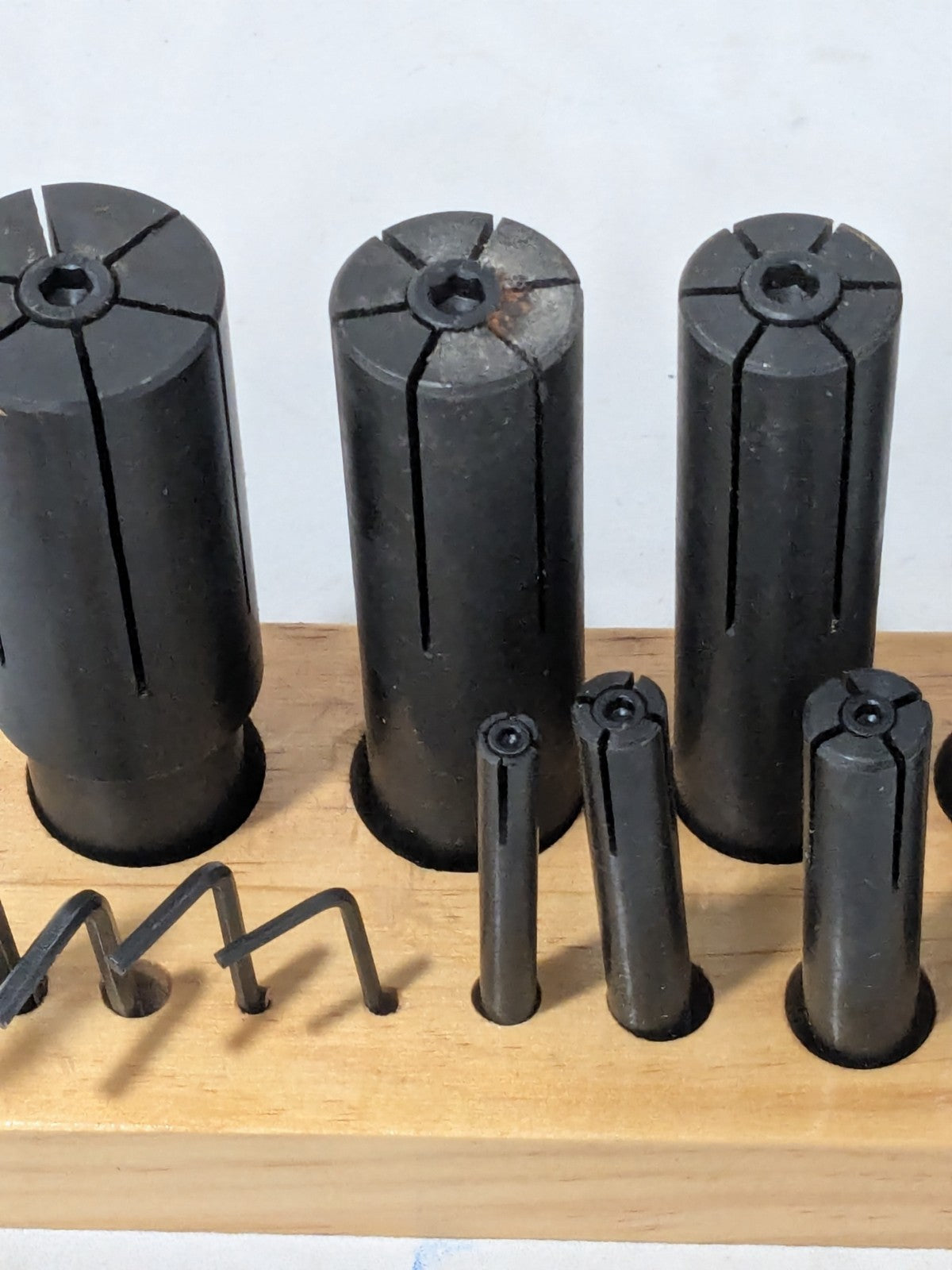 8 Piece 1/8" Increment Expanding Lathe Arbor Set: 1/4" To 1-1/4" 262-0108