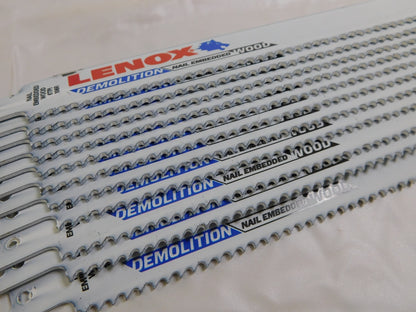 Lenox 12" L x 7/8" Thick Bi-Metal Reciprocating Saw Blades 12Pk 20500106R
