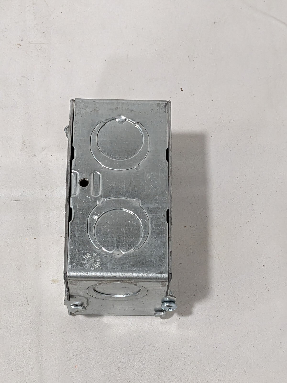 Steel City 2-1/2" Deep Gangable Masonry Box w/ 1/2" & 3/4" Knockouts GW 125 G