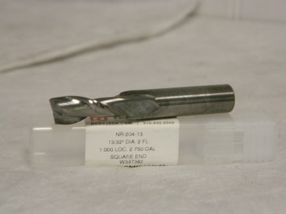 RobbJack Solid Carbide Square End Mill 13/32" 1" LOC 2-3/4" OAL 2