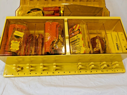 PRO-SAFE Electrical & Valve Lockout Station Polycarbonate BD-B1100 BROKEN CASE