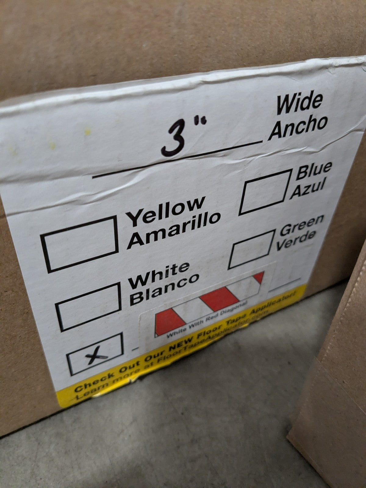 PRO-SAFE Floor &amp; Aisle Marking Tape: 3" W, 100' L, 30 mil Thick 30