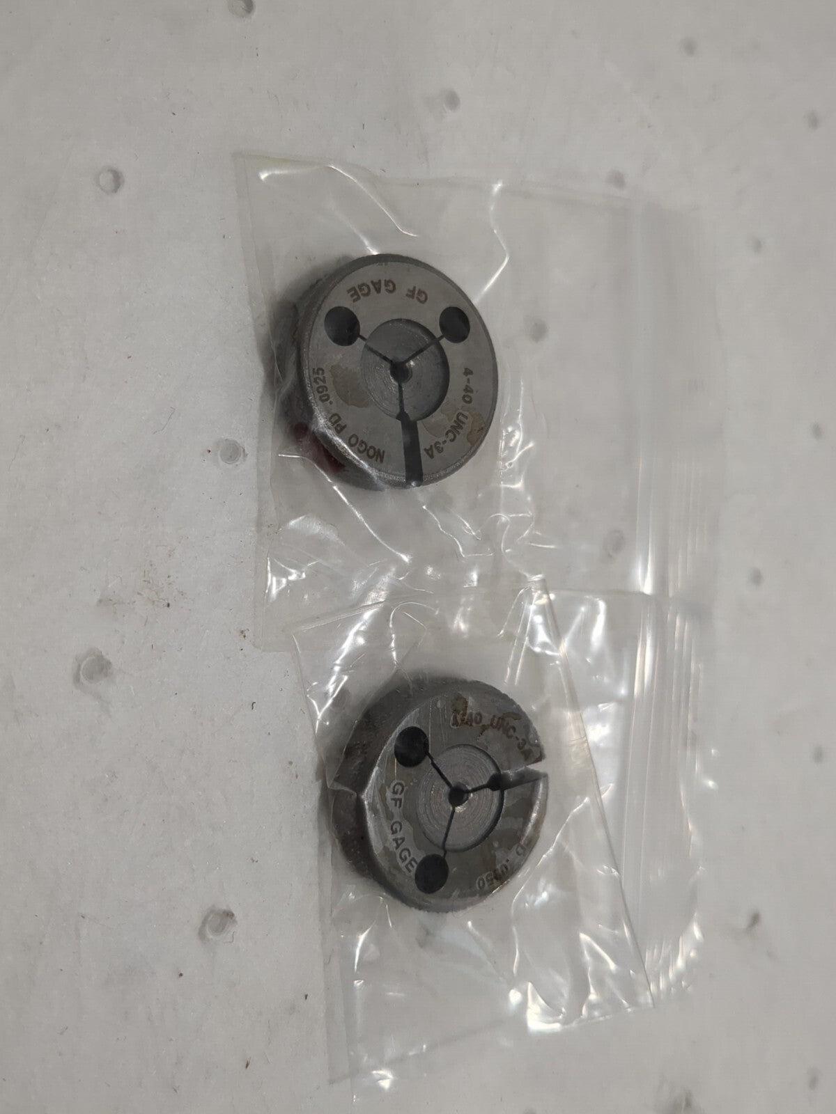 GF GAGE Threaded Ring Gage: #4-40 Thread Go & No Go R0112403AS