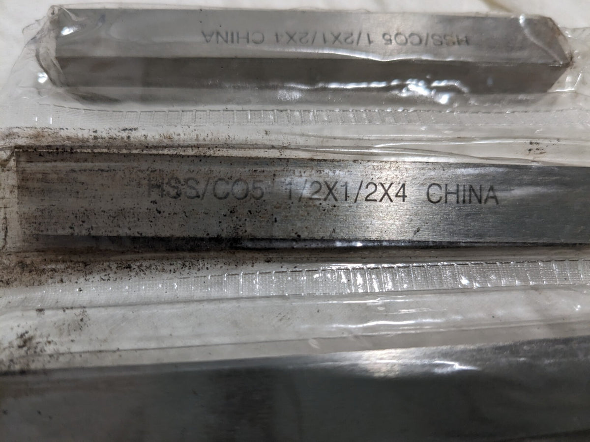 Tool Bit Blanks 4pk: 3/8" Wide, 3/8" High, 3" OAL HSS 360-0067