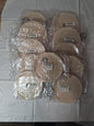 QTY 11 Cotton Muslin Spiral Sewn Buffing Wheel 6" x 1/2" x 1" x 1