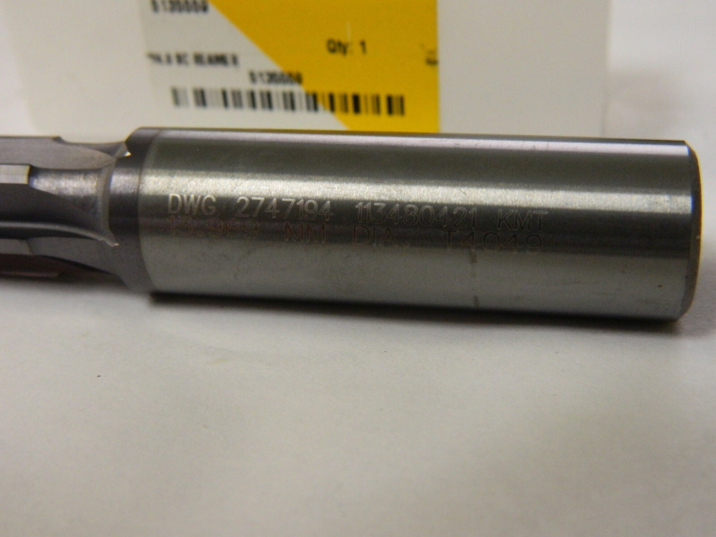 Kennametal 14MM  2747194R03DWG CARB REAMER T4049