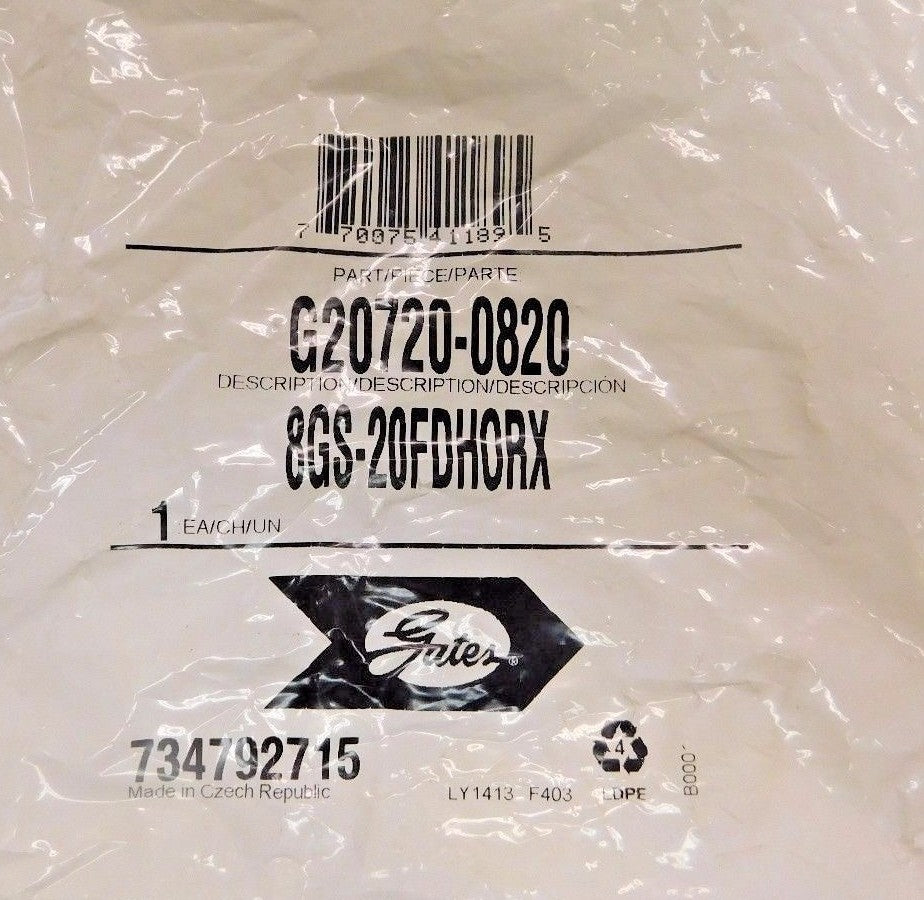 Gates GlobalSpiral Female DIN 24º Cone Swivel W/O-Ring 8GS-20FDHORX